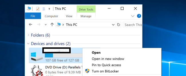 how to lock folder in external hard drive