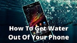 how to get water out of your phone