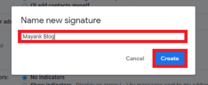 how to create signature in gmail	